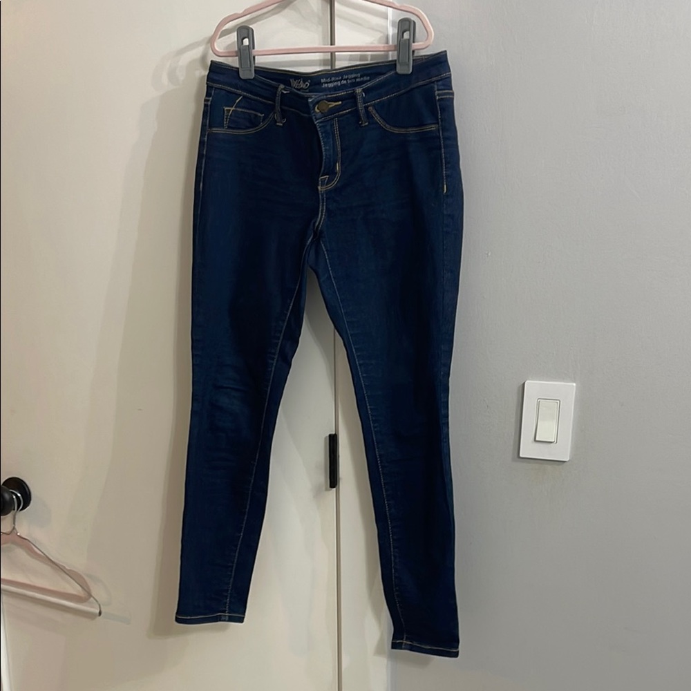 Mossimo Supply Co. Blue Skinny Jeans Classic Fit